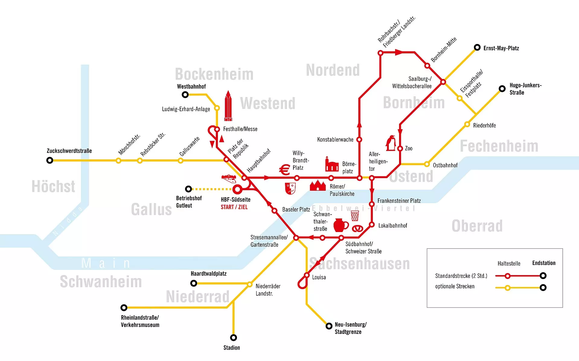 Streckenplan Ebbelwei-Express